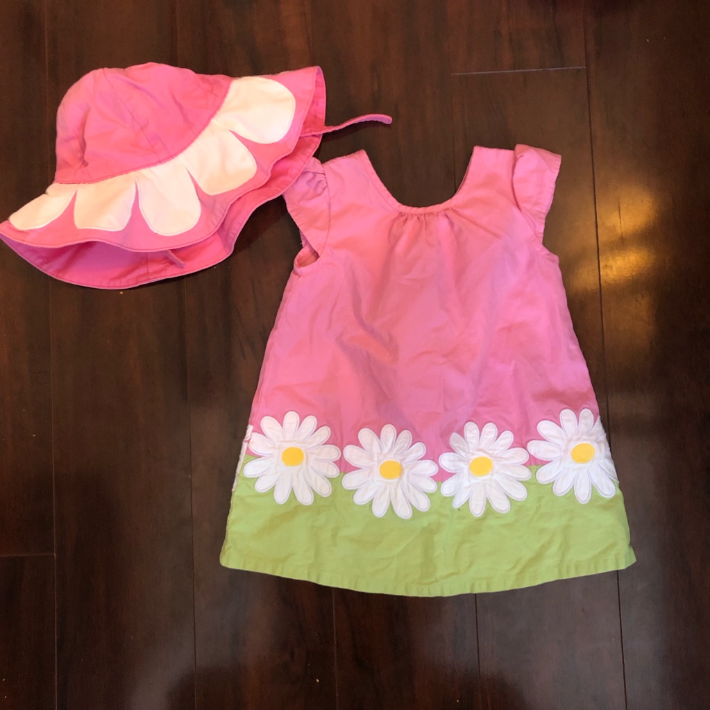 Gymboree Daisy Pink Daisy Dress  Hat